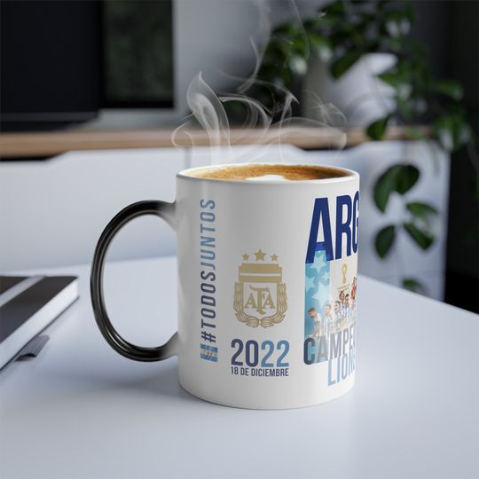 ARGENTINA, Color Changing 11oz Mug, World Cup Champions, 2022 Messi, Campeon Mundial