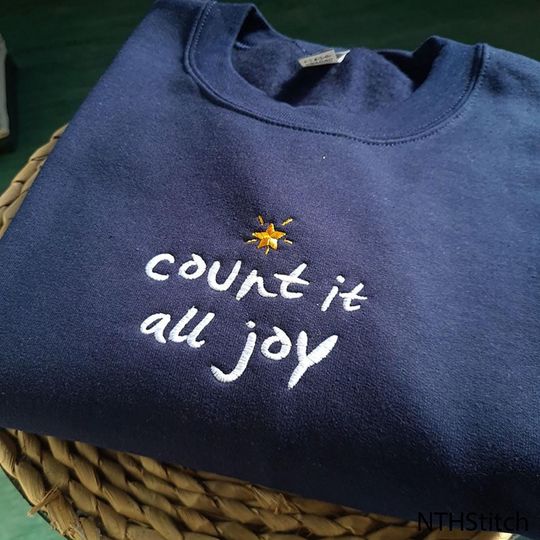 Count Embroidered Sweatshirt