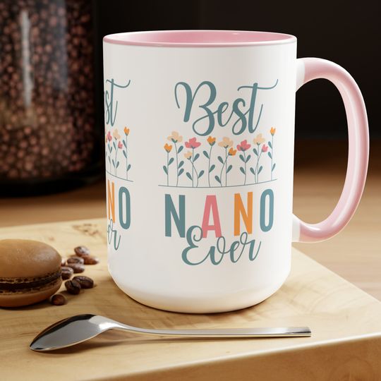 Best Nano Ever Two-Tone Coffee Mugs, Bohemian Ethnic Coffee Mugs, Coffee Mugs