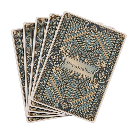 Personalized Poker Playing Cards, Game Night Gift Set, Vintage Playing Cards
