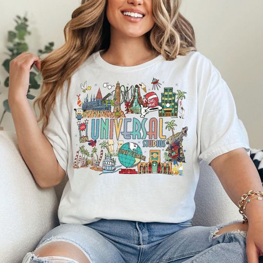 Vintage Universal Studios Orlando T-Shirt, Florida Family Trip Souvenir Tee