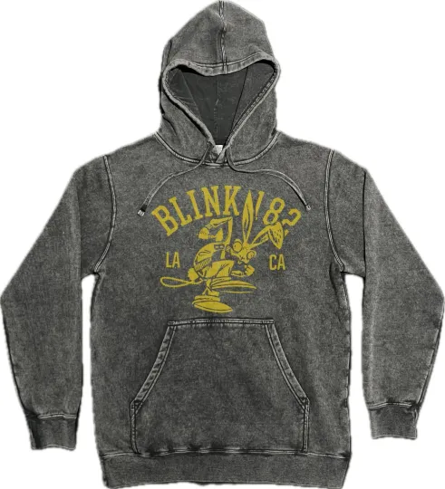 B182 Rabbit Vintage Wash Hoodie on Premium Mineral Wash Hooded