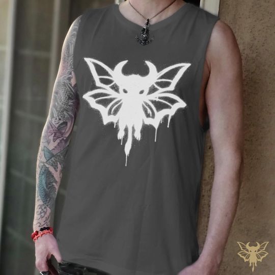 Dark Beasts Muscle Tank, Gothic Style Tank, Unisex Casual Shirt, Festival Ready Wear, Edgy Graphic Sleeveless Top, Summer Outing Tee