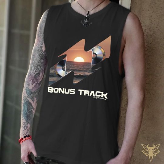 Retro Sunset Beach Tank, Techno Music Shirt, 90s EDM Graphic, Casual Summer Top, Unisex Party Wear, Cotton Blend Fabric