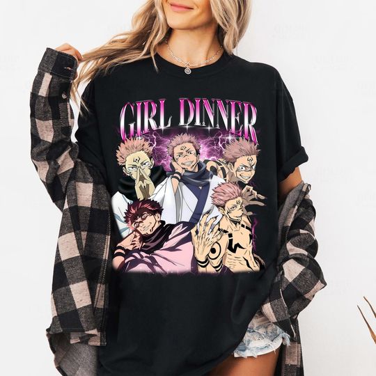 Ryomen Sukuna Shirt, Jujutsu Satoru Shirt, Anime Shirt, Sukuna Shirt, Girl Dinner Shirt, Otaku Shirt