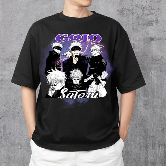 Gojo Satoru T-shirt, Jujutsu Satoru T-shirt | Unique Anime Fan Merchandise