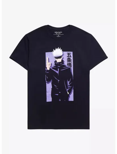 Jujutsu Satoru Gojo Manga Black T-Shirt – Men’s Anime Graphic Tee