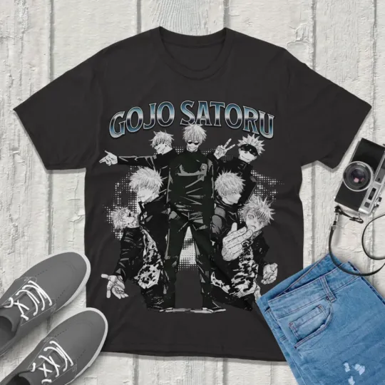 Gojo Satoru Jujutsu Satoru T-Shirt Vintage Streetwear Featuring Your Favorite