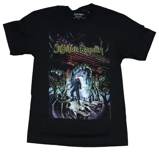 Jujutsu Satoru Mens T-Shirt - Yuji Itadori and Ryomen Sukuna Malevolent Shrine