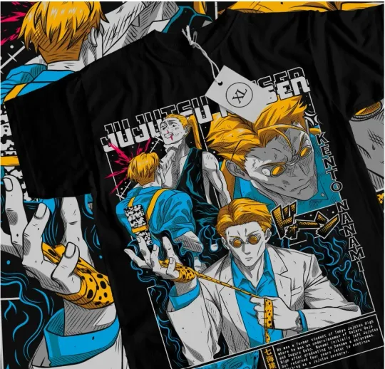 Nanami Kento T-Shirt Jujutsu Satoru Anime JJK Gojo Satoru Gift Shirt All Size