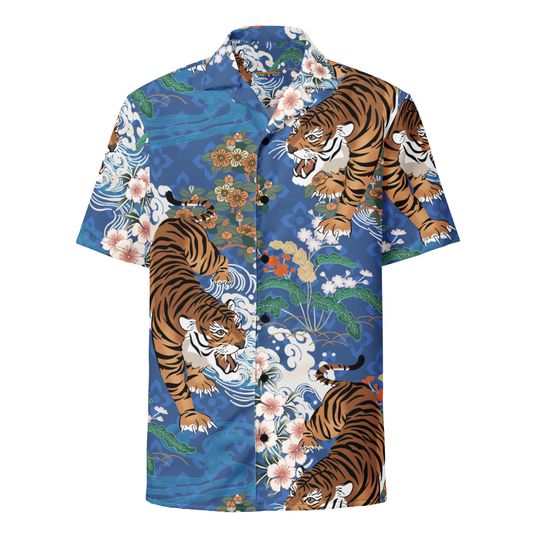 Teruhiko Shigaki Inspired Tiger Hawaiian Shirt | Like a Dragon: Pirate Yakuza in Hawaii