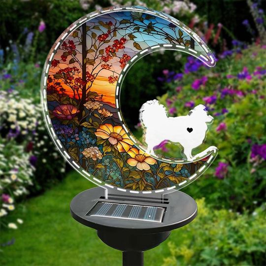 Look For You And Stay With You Solar Light, Memorial Garden Solar Light,Sympathy Gift For Pet Owners, Pet Lovers