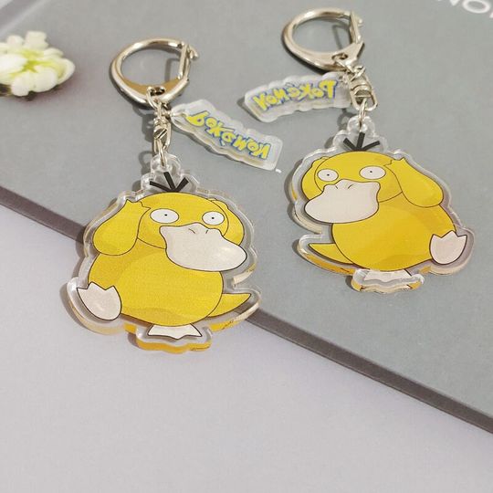 Reachable DuckTransparent Keychain, Photo Keychain Gift, Funny Gift Idea
