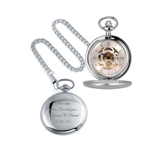 Pocket Watch, Personalized Pocket Watch , Groomsman Gift