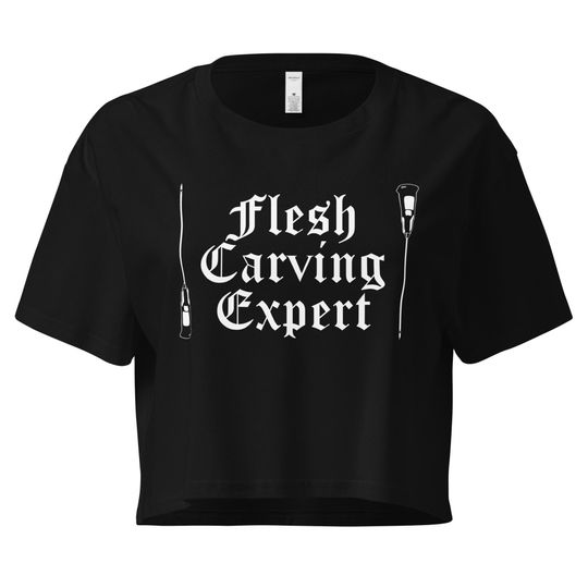 Flesh Carving Expert Crop Top