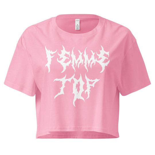 Femme Top Crop Top - Femme Lesbian Sapphic Shirt