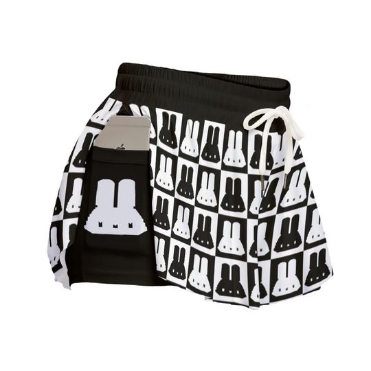 Bunny Block Flowy Shorts | Pixel Bunny Pastel Goth, Alt clothing, 8bit, Kawaii Shorts | pastel goth bunny Gift