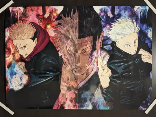 NEW Satoru Gojo Sukuna Kenjaku Jujutsu Satoru Poster Shonen Jump Limited Item
