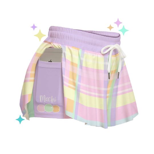 Mochi Snack Flowy Shorts| Candycore Pastel Alt clothing, Y2K Preppy Aesthetic, Kawaii Shorts