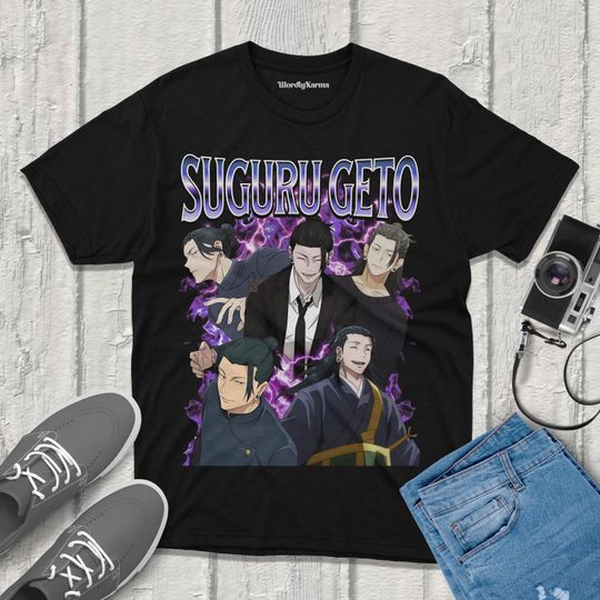 Suguru Geto Jujutsu Satoru T-Shirt Vintage Streetwear Apparel fanmerch JJK Merchandise Perfect for Anime Fans jjk shirt