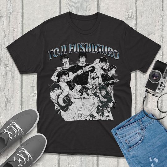 Toji Fushiguro Jujutsu Satoru T-Shirt Vintage Streetwear Apparel Featuring Your Favorite Characters! Perfect for Anime Fans!
