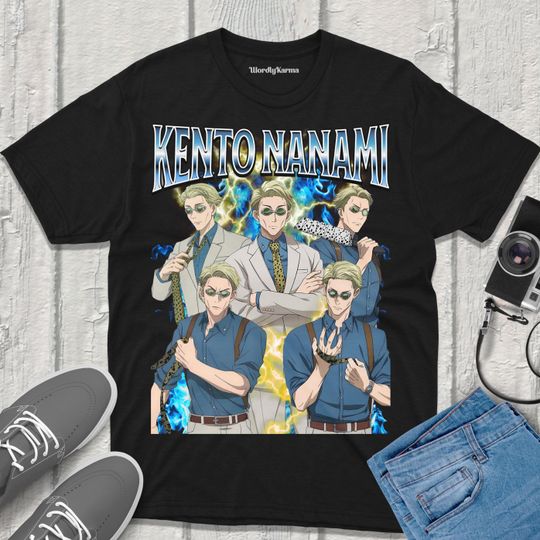 Kento Nanami Jujutsu Satoru T-Shirt Vintage Streetwear Apparel fanmerch JJK Merchandise Perfect for Anime Fans jjk shirt