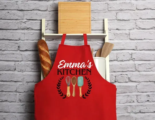 Custom Cooking Apron, Floral Apron for Women, Aprons Chef Gifts Grilling