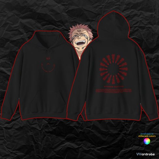 R.Sukuna Fingers ''King of Curses'' JJK inspired double-sided print cozyest anime hoodie