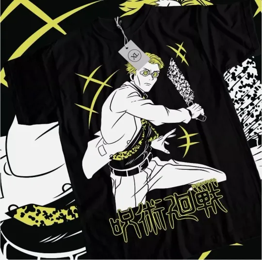 Jujutsu Satoru Nanami T-shirt Kento Anime JJK Gojo Satoru Gift Shirt All Size