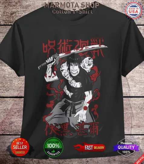 Toji Fushiguro Jujutsu Satoru T-Shirt Gojo Satoru Anime Japanese Tee Shirt JJK