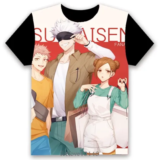 Jujutsu Satoru Satoru Gojo Cosplay 3D Printed T-Shirt – Unisex Short Sleeve