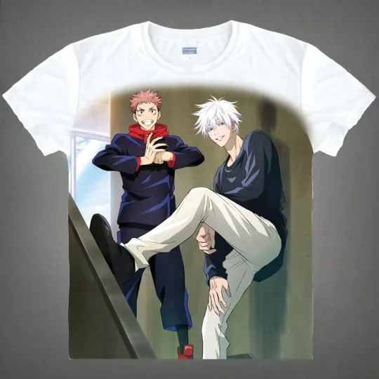 Unisex Jujutsu Satoru Satoru Gojo 3D Print Cosplay T-Shirt – Short Sleeve
