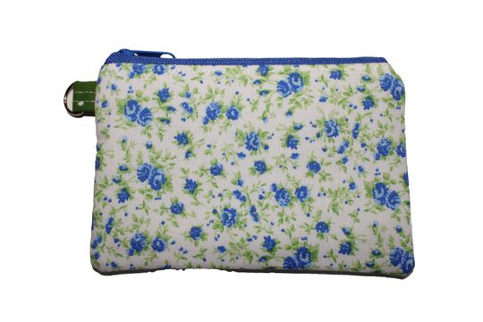 Blue  Floral Coin Purse