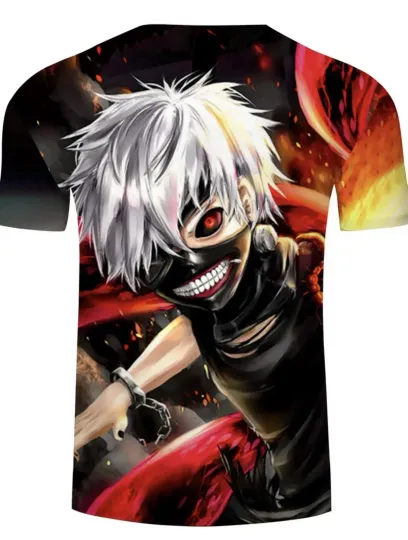Toky Ghoul 3D Printed Double Sided Size Large T-shirt