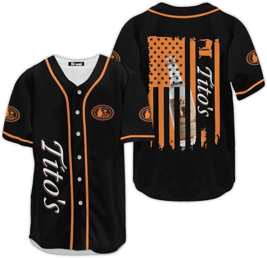 Vodka Baseball Jerseys Alcohol Shirts