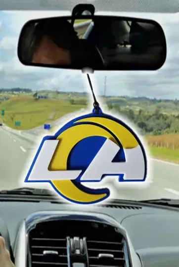 Los Angeles R.a.m.s. Rearview Mirror Ornament – football Car Accessory, Fan Gift Décor