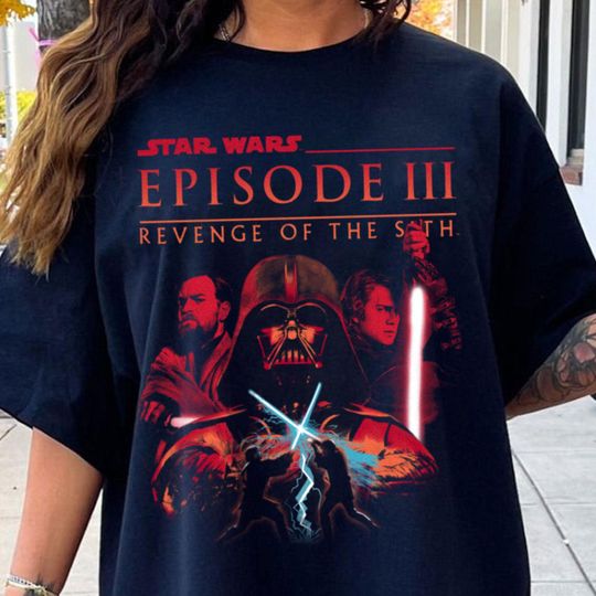 Darth Vader Fight Revenge Of The Sith T-Shirt, Trending Unisex Tee, Starwars Episode III Revenge of The Sith Tee