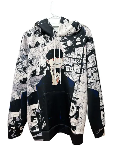 Anime Jujutsu Satoru Satoru Gojo Men’s Hoodie Size L