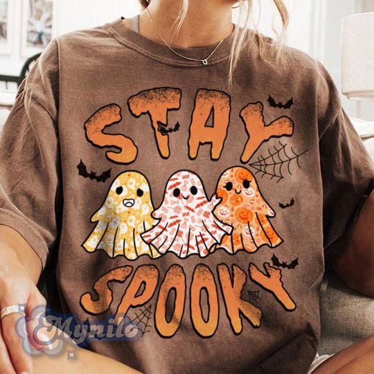 Boo Ghost Stay Spooky Shirt, Spooky Season Shirt, Fall Season Trip Shirt, Halloween Party Tee