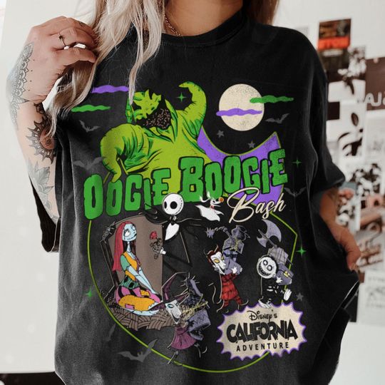 Oogie Boogie Bash Jack Sally Lock Shock Barrel Nightmare Shirt, Spooky Season Shirt, Fall Season Trip Shirt, Halloween Party Tee