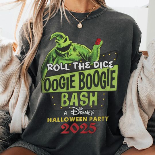 Roll The Dice Oogie Boogie Bash Party 2025 Shirt, Spooky Season Shirt, Fall Season Trip Shirt, Halloween Party Tee