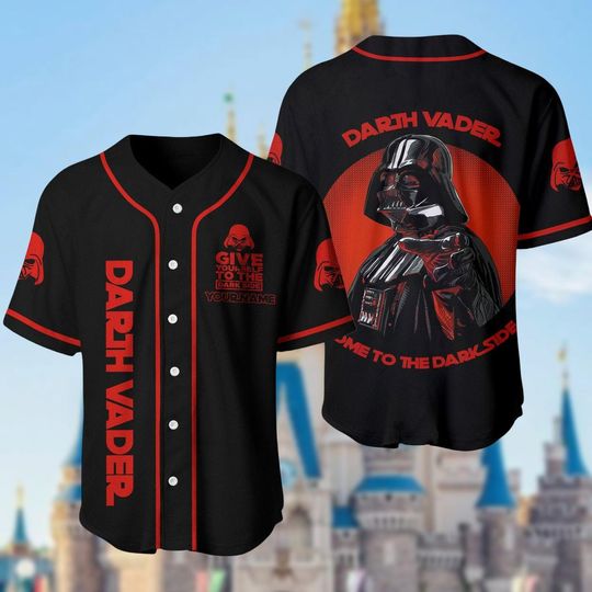 Custom Darth Vader Baseball Jersey, Star Wars Jersey Shirt, Anakin Skywalker Baseball Shirt, Star Wars Fan, Athletic Jersey