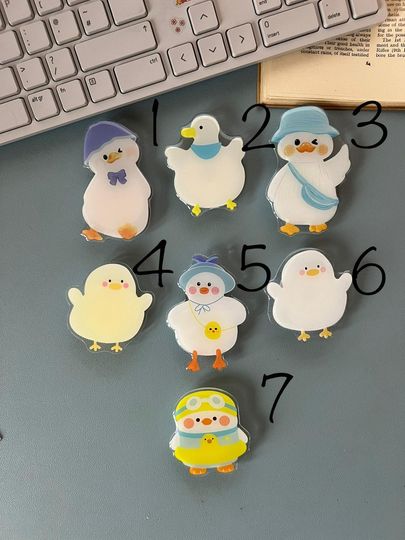 Cute Duck Chick Phone Grip, Universal Smartphone Stand & Holder, Animal Design