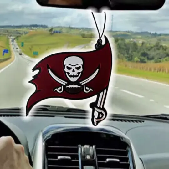 Tampa B.a.y. Buccaneers Rearview Mirror Ornament – football Fan Car Décor & Game Day