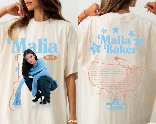 Malia Baker Descendants Zombies Tour Shirt, Descendants Zombies Worlds Collide Tour Oufit, Trending Tee, Disneyland Vacation Trip Gift 2025