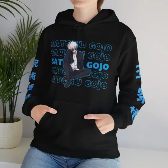 Gojo Satoru Hoodie Jujutsu Satoru Anime Clothing Cosplay Manga Japan Sweatshirt