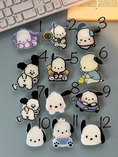 Cute Cartoon Anime Dog Phone Grip Universal Phone Stand Mount for Dog Lovers