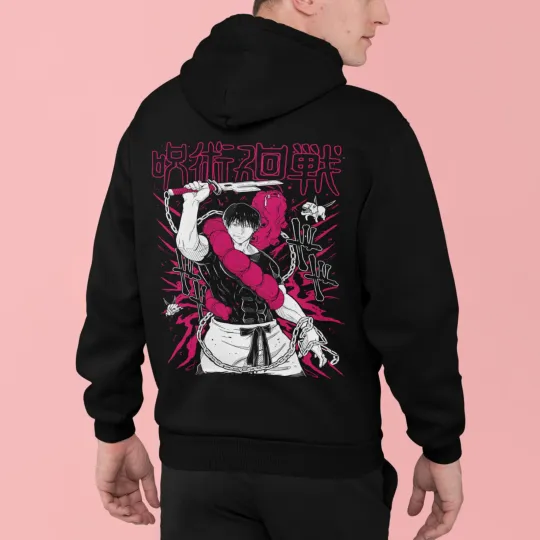 Toji Fushiguro Hoodie JJK Sukuna Jujutsu Satoru Anime Gojo Satoru Back And Front