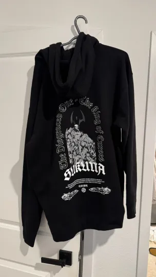 Sukuna Hoodie - Jujutsu Satoru Graphic Back Print - Size Large