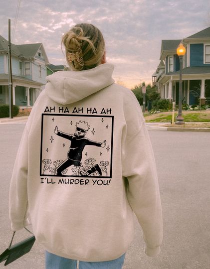 Funny Anime hoodie, Anime Lover Gift, Vintage Gojo Satoru hoodie, Anime Merch, Gift for Him, Unisex Hoodie gift for her, Japanese streetwear